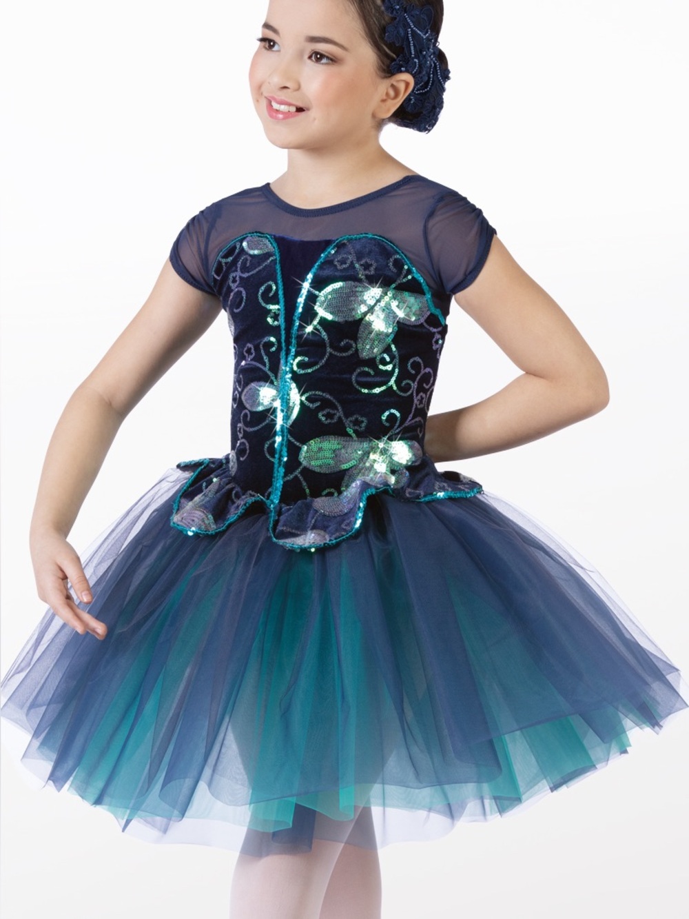 Weissman Blue/Green Tutu Ballet Dance Costume